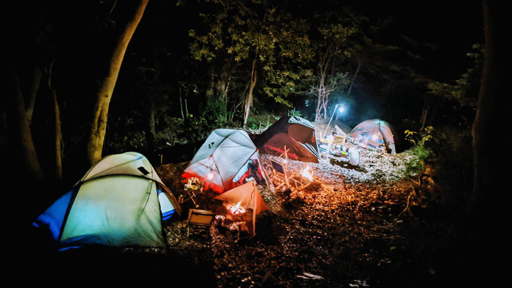 キャンプ場の大瀬テント村